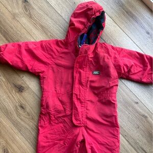 Red Snowsuit with Hood